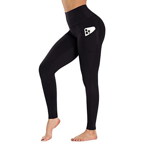 IUGA High Waist Yoga Pants with Pockets, Leggings for Women Tummy Control, Workout  Leggings for Women 4 Way Stretch Black at Amazon Women's Clothing store